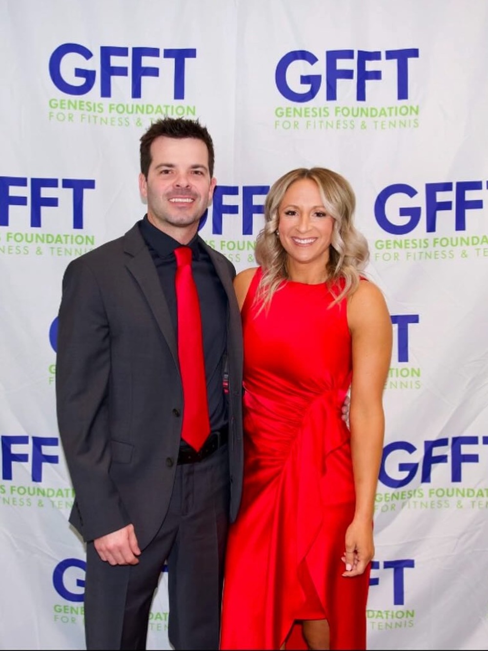 Red Satin Alex Marie Cocktail Dress